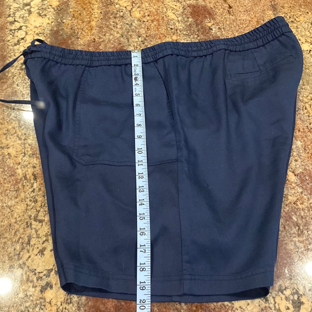 Lauren Ralph Lauren, Sz 20W, Dark Navy Blue Elastic Waste w/ tie wrap, 4-pockets - Picture 4 of 16